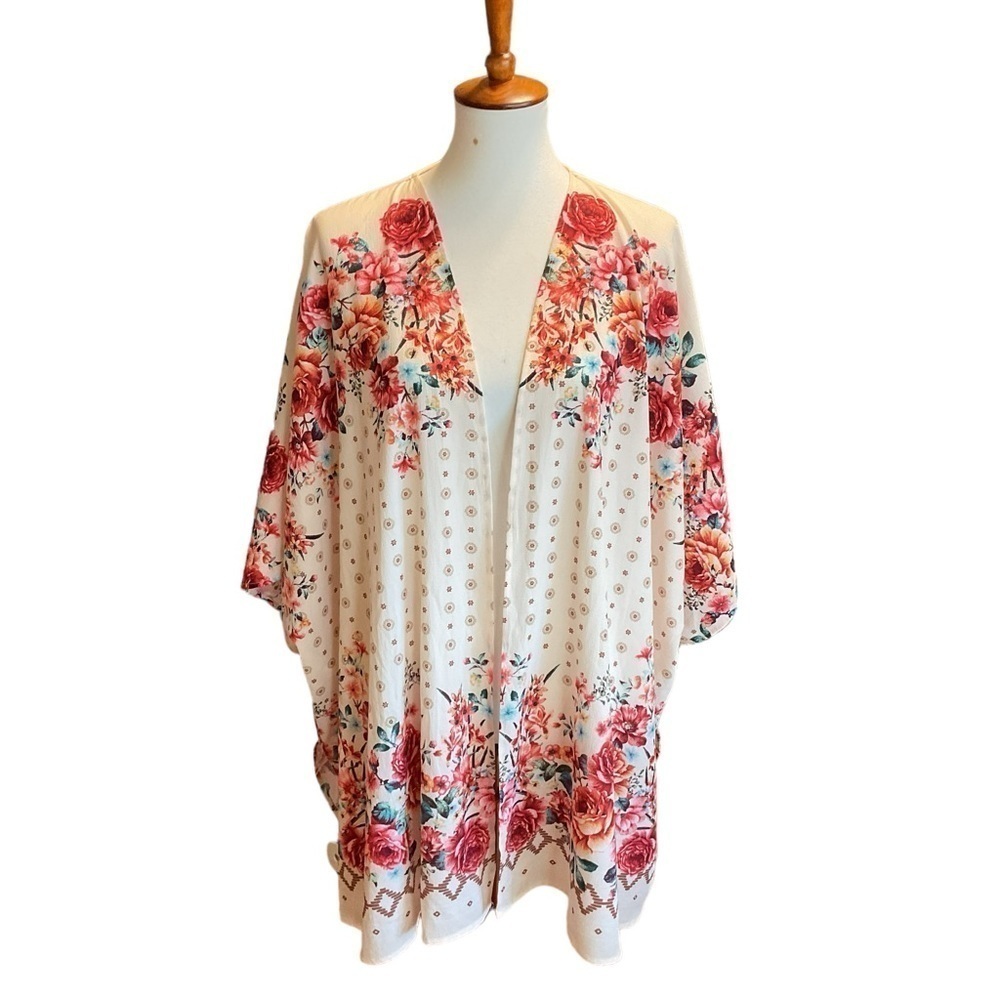Umgee Floral Kimono Size M/L Boho Vacation